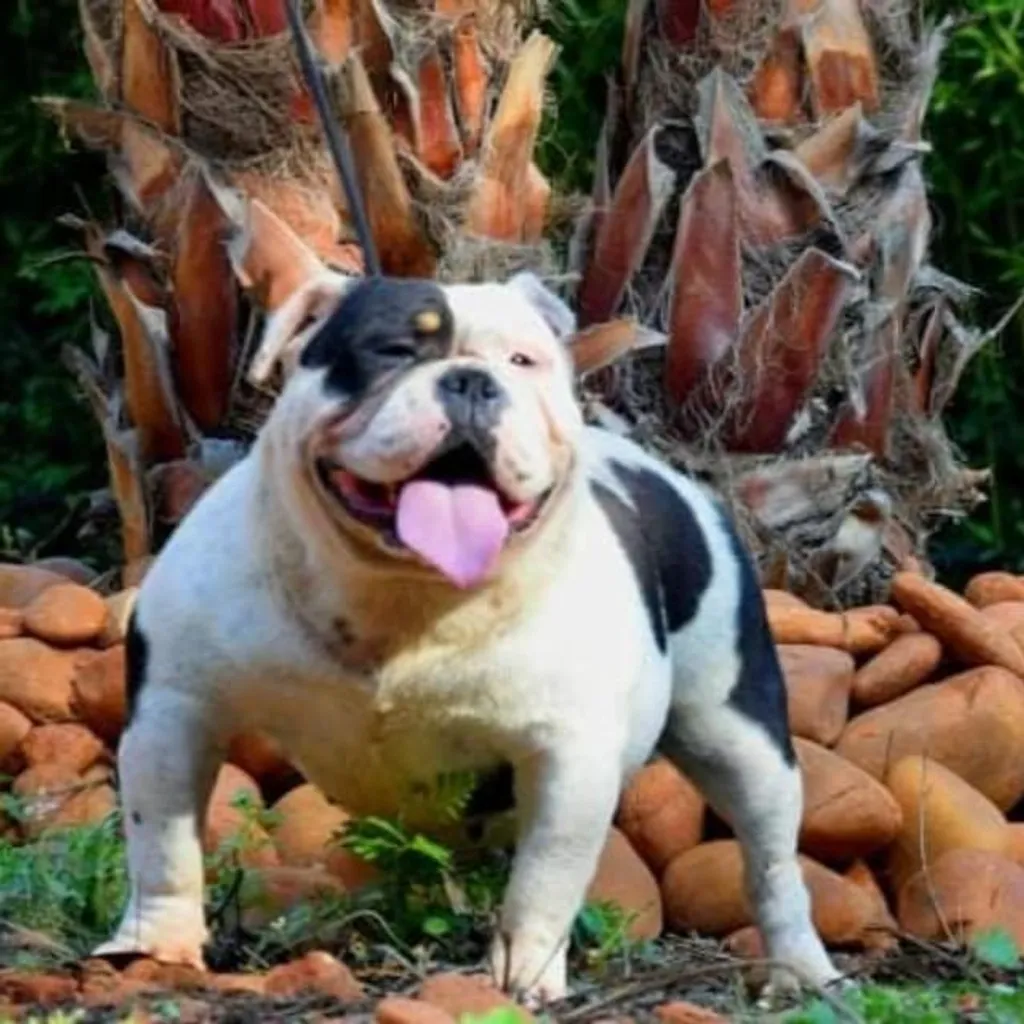 jewels Bulls Bounty American Bully Pocket blanc et noir trico