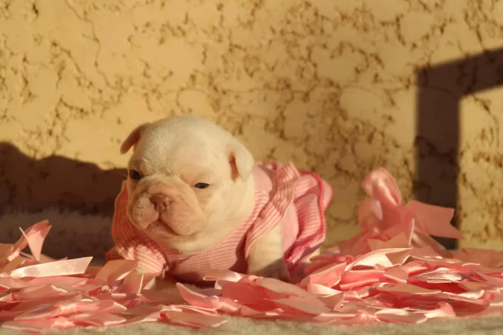 Chiot bouledogue français femelle couleur lilas tan platinium