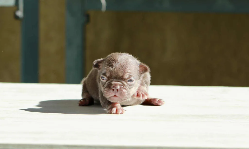 chiot male bouledogue français cocoa tan fluffy disponible à la réservation