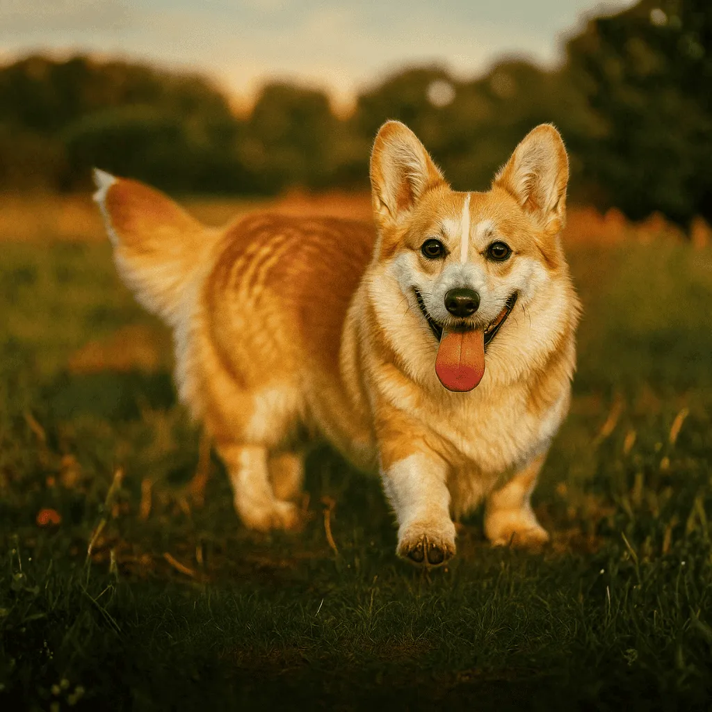 Femelle Welsh Corgi Pembroke Fauve et Blanc