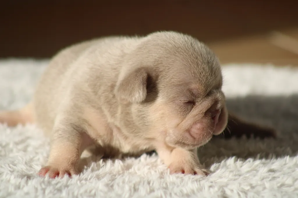 chiot femelle bouledogue français couleur isabella tan new shade disponible à la réservation
