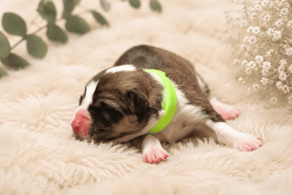 femelle welsh corgi pembroke couleur rouge et blanc