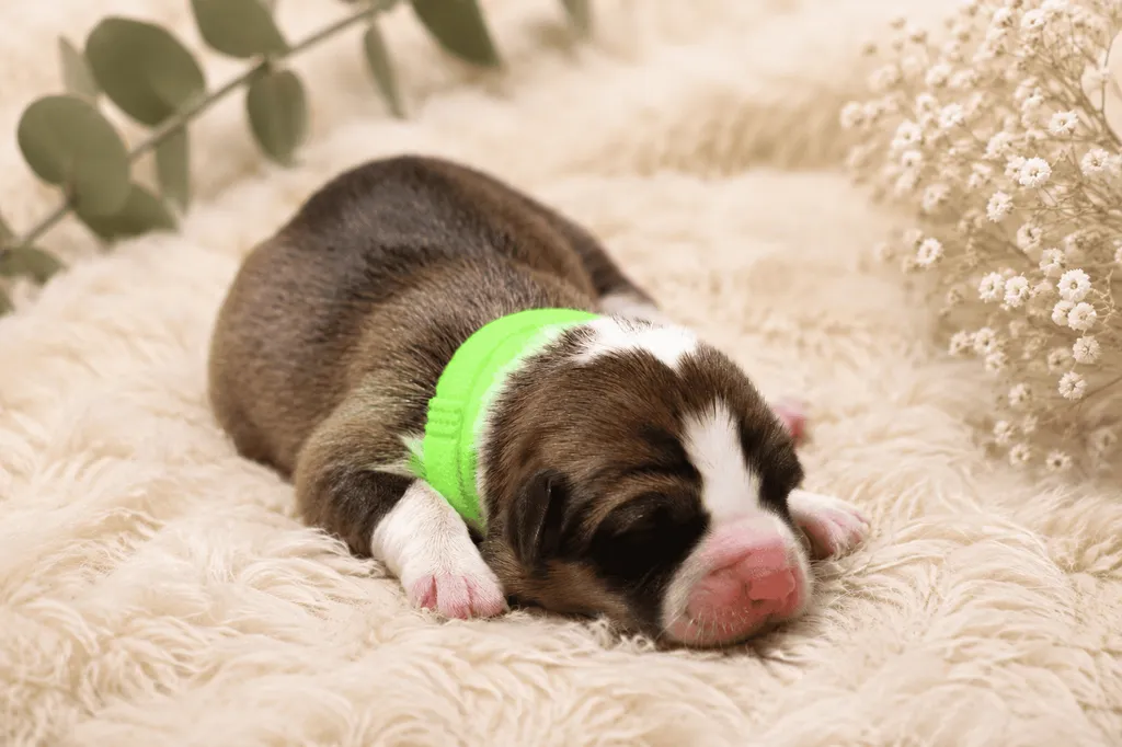 femelle welsh corgi pembroke couleur rouge et blanc