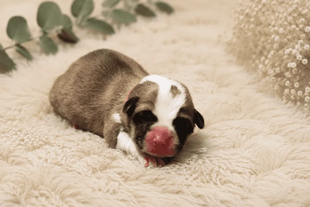 femelle welsh corgi pembroke couleur sable et blanc