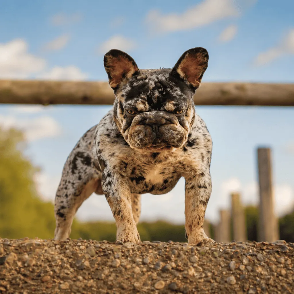 Mâle Bouledogue Français Silver Merle tan